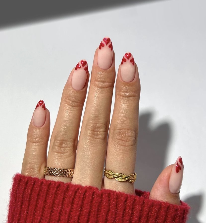 valentines nails, valentines nails 2024, cute valentines nails, pink valentines nails, black valentines nails, red valentines nails, simple valentines nails, short valentines nails