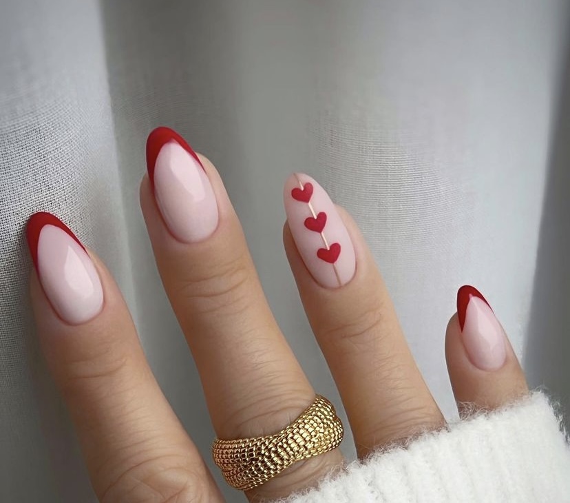 valentines nails, valentines nails 2024, cute valentines nails, pink valentines nails, black valentines nails, red valentines nails, simple valentines nails, short valentines nails