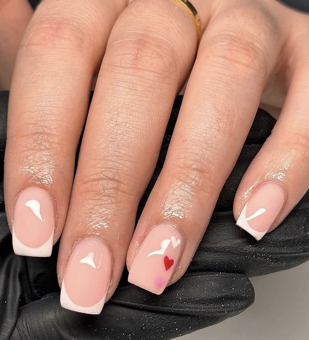 valentines nails, valentines nails 2024, cute valentines nails, pink valentines nails, black valentines nails, red valentines nails, simple valentines nails, short valentines nails