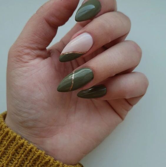 green nails, emerald green nails, sage green nails, dark green nails, olive green nails